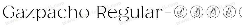 Gazpacho Regular字体转换